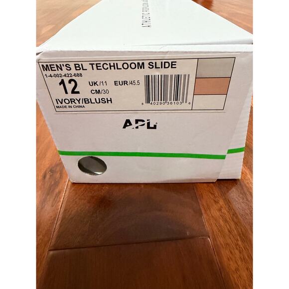 New APL techloom ivory blush slides sandals size 12 main image 5